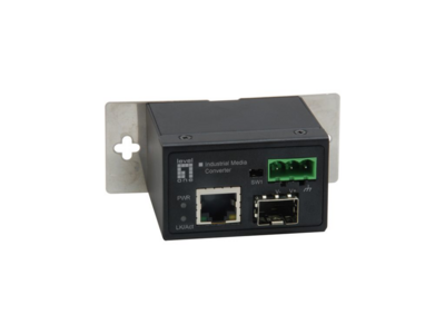 Fast Ethernet Industrie Medienkonverter -- RJ45 zu SFP -40 °C bis 75 °C, IEC-4000 (Produktbild 1)