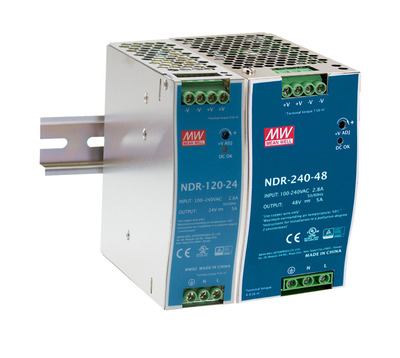 Hutschienen-Netzteil 48V, 2.5A, 120W -- Mean Well, NDR-120-48 (Produktbild 1)