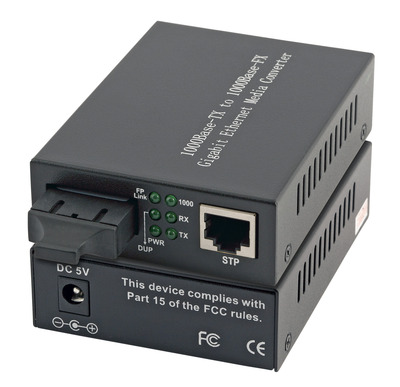 Media Konverter RJ45-STP/SC 1310nm/10km -- Gigabit LX, SM, EL026V2 (Produktbild 1)