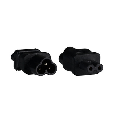 Netzadapter IEC C6 auf IEC C7,  -- Mickey Mouse Stecker - Euro 8 Buchse, EB515.3 (Produktbild 1)