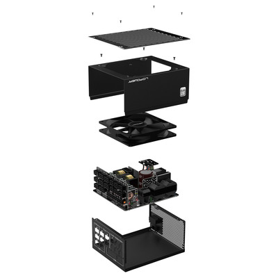 LC-Power LC1200P V3.0, ATX-Netzteil Platinum Serie, 1200W, 80 PLUS PLATINUM (Produktbild 6)