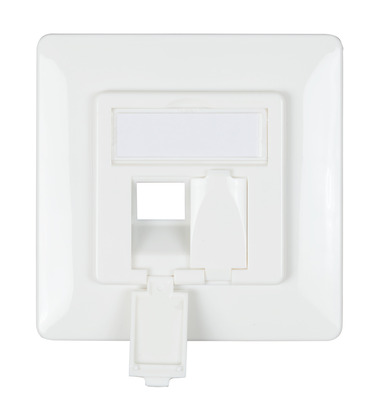 Rahmenset 2-Port, für Slimline Keystone -- Modul, designfähig UAE, ET-25090 (Produktbild 1)