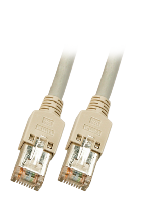 RJ45 Patchkabel Cat.5e F/UTP LSZH -- Draka UC300 TM11 grau 0,15m, K8452.0,15 (Produktbild 1)