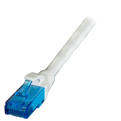 INFRALAN© RJ45 Patchkabel U/UTP, Cat.6A -- LSZH, Premium, 500MHz, 0,5m, grau, IPK-6A-U-HFR-GR-0050 (Produktbild 1)