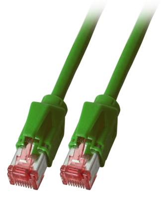 RJ45 Patchkabel Cat.6A S/FTP LSZH  -- Dätwyler 7702 TM21 grün 0,25m, K8708GN.0,25 (Produktbild 1)