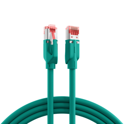 RJ45 Patchkabel Cat.6A S/FTP LSZH  -- Dätwyler 7702 TM21 grün 0,5m, K8708GN.0,5 (Produktbild 1)