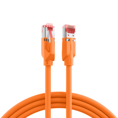 RJ45 Patchkabel Cat.6A S/FTP LSZH  -- Dätwyler 7702 TM21 orange 0,5m, K8708OR.0,50 (Produktbild 1)