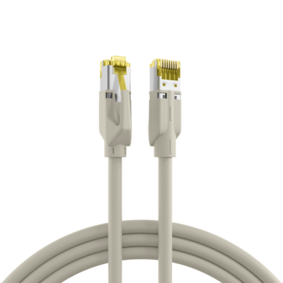 RJ45 Patchkabel Cat.6A S/FTP LSZH -- Dätwyler 7702 TM31 grau 0,5m, K8580GR.0,50 (Produktbild 1)