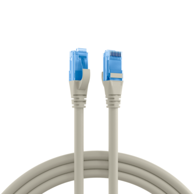 RJ45 Patchkabel Cat.6A U/UTP LSZH -- Premium 500MHz grau 0,15m, K8109GR.0,15 (Produktbild 1)