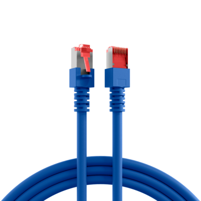 RJ45 Patchkabel Cat.6 S/FTP LSZH -- blau 0,15m, K5513.0,15 (Produktbild 1)