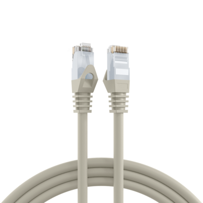 RJ45 Patchkabel Cat.6 U/UTP LSZH -- CCA grau 0,25m, K8104GR.0,25 (Produktbild 1)