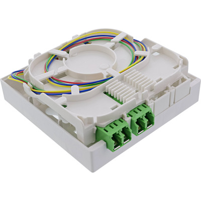 InLine® FTTH Anschlussbox vorkonfektioniert  4x LC/APC 9/125µm 30m (Produktbild 2)