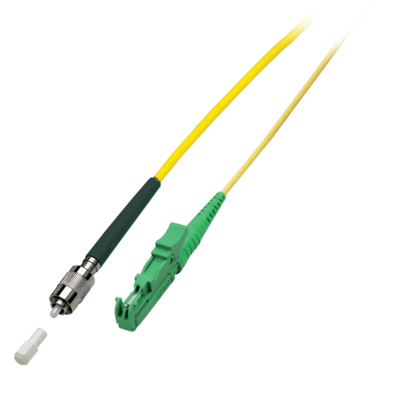 Simplex LWL Patchkabel E2000©/APC-FC/APC -- OS2 1m 3,0mm Gelb 9/125µmm, O0836I1 (Produktbild 1)