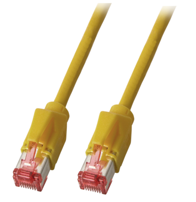 RJ45 Patchkabel Cat.5e S/UTP PUR -- TM21 schleppfähig gelb 50m, K8032.50 (Produktbild 1)