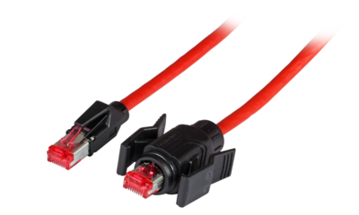 RJ45 Patchkabel Cat. 6A S/FTP PUR -- TM21 1xIP67 für 53730.1V2 0,5m, K8670.0,5 (Produktbild 1)