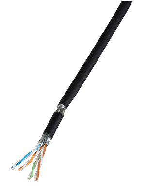 PATCH PRO FLEX CAT 7 Kabel, PUR/Gummi -- schwarz RAL9005, UV best., 99262.1 (Produktbild 1)