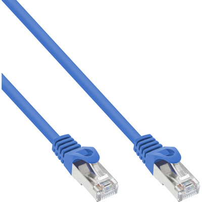 InLine® Patchkabel, F/UTP, Cat.5e, blau, 0,5m, IN71550B (Produktbild 1)