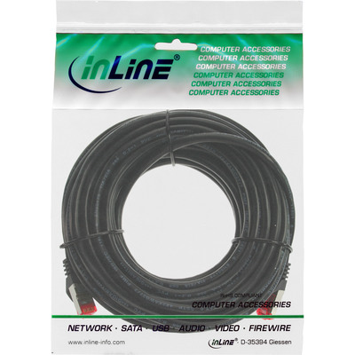 InLine® Patchkabel, S/FTP (PiMf), Cat.6, 250MHz, PVC, Kupfer, schwarz, 10m (Produktbild 3)