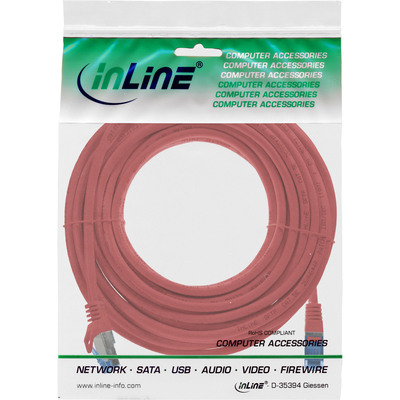 InLine® Patchkabel, Cat.6A, S/FTP, TPE (LSZH), CCA, rot, 7,5m (Produktbild 3)