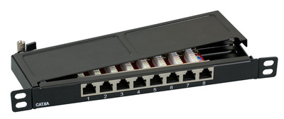 Mini-Patchpanel STP 8xRJ45 Cat.6A, 10