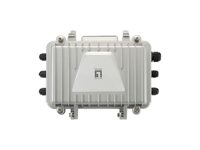 PoE Extender over Hybrid Fiber, Outdoor -- Receiver, 4 PoE Outputs, PFE-1014R (Produktbild 1)