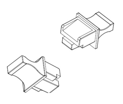 RJ45 Blindstopfen schwarz -- VPE 100, 37525.2-100 (Produktbild 1)