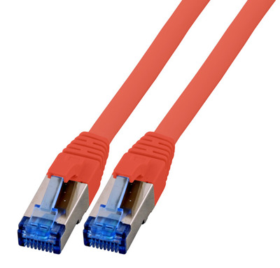 RJ45 Patchkabel S/FTP, Cat.6A, Cat.7  -- Rohkabel, 15m, rot, K5525RT.15 (Produktbild 1)