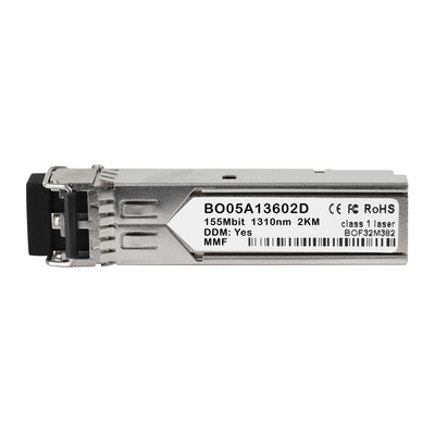 SFP Fast Ethernet, MM, 100FX, 2km -- 1310nm, 155Mbps, LC dplx, DDM, BO05A13602D-BO (Produktbild 1)