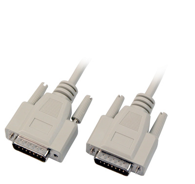 Datenkabel seriell 1:1, 2x DSub 15 -- St.-St., 10,0m, beige, K5139.10 (Produktbild 1)