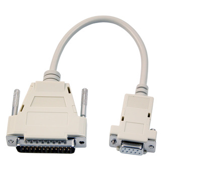 Maus-Modem Adapterkabel, DSub 9 auf DSub -- 25, Bu.-St., 0,25m, beige, EK125.025 (Produktbild 1)