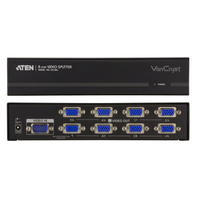 ATEN VS138A, Video Splitter S-VGA, 8-fach, Monitor-Verteiler, 450MHz (Produktbild 2)