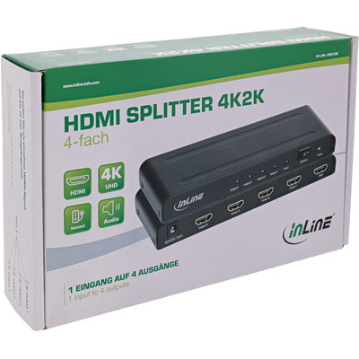 InLine® HDMI Splitter/Verteiler, 4-fach, 4K2K@60Hz kompatibel  (Produktbild 5)