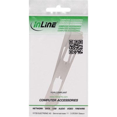 InLine® Slotblech, zur Befestigung von 2x 9pol. Sub D St. oder Bu., 2er Pack (Produktbild 3)