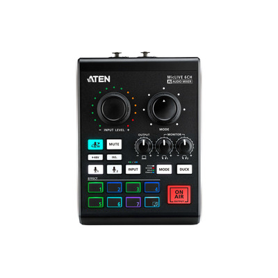 ATEN UC8000 Podcast AI Audio Mixer MicLIVE 6-CH (Produktbild 3)