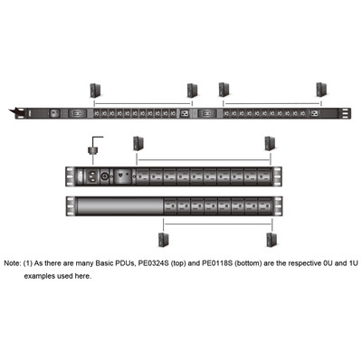 ATEN PE0218SG Basic PDU 19 1HE, 16A, 17x C13, 1x C19 (Produktbild 3)