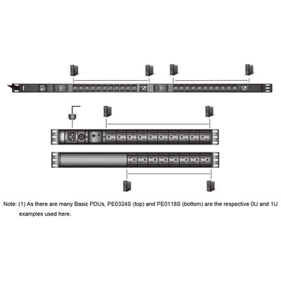 ATEN PE0224SG Basic PDU  0HE, 16A, 22x C13, 2x C19 (Produktbild 2)