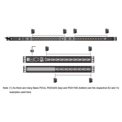 ATEN PE0324SG Basic PDU 0HE, 22x C13 + 2x C19 (Produktbild 2)