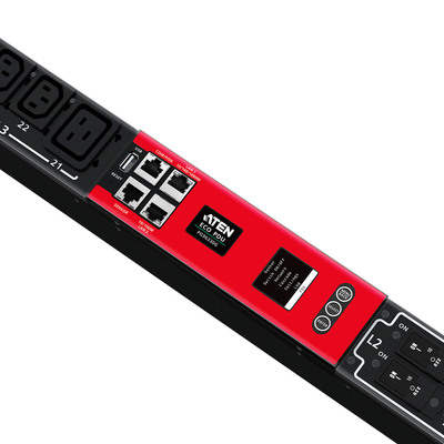 ATEN PG96330G Stromverteilung eco PDU, 24 Ausgänge C13 + 6x C19, max. 32A (Produktbild 3)