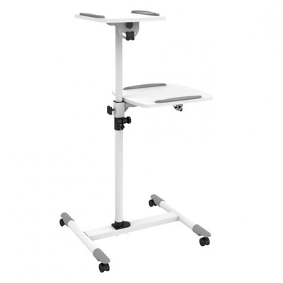 Flexible Universal Trolleys für Notebook -- / Beamer, 85-110 cm, weiß, ICA-TB-TPM-6 (Produktbild 1)