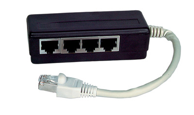 ISDN 8-fach Adapter, RJ45 Stecker / 8 x -- RJ45 Buchse, terminiert, K5269.015 (Produktbild 1)