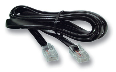 Modularkabel RJ12 (6/6) - RJ45 (8/8) -- schwarz, 1 m, K2406SW.1 (Produktbild 1)