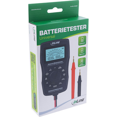 InLine® Multifunktions-Batterietester, Messgerät mit LCD-Anzeige  (Produktbild 5)