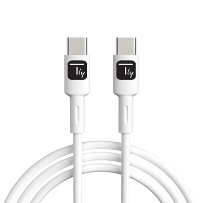 Techly USB-C Stecker 2.0 Kabel -- 2m weiß, ICOC-MUSB20-C60W2 (Produktbild 1)