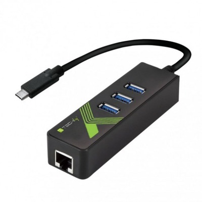 USB3.1 Typ-C Konverter auf 1x RJ45  -- Buchse & 3x USB3.0 A Buchse, IDATA-USB-ETGIGA-3C2 (Produktbild 1)