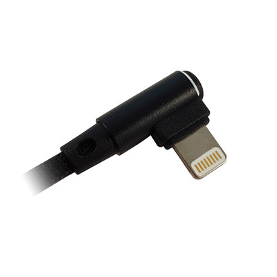 LC-Power LC-C-USB-Lightning-1M-2 (MFI) USB A zu Lightning Kabel, gewinkelt 1m (Produktbild 2)