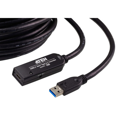 ATEN UE331C Verlängerungskabel, USB 3.2 Gen1, USB-A Stecker zu USB-C Buchse, 10m (Produktbild 2)