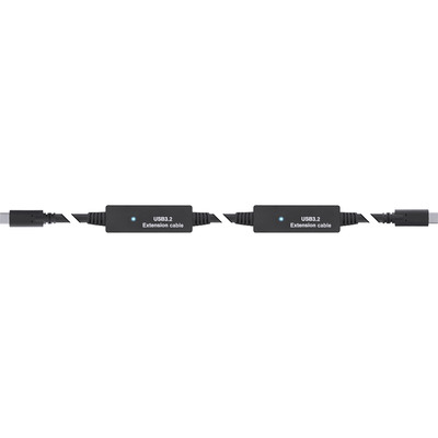 InLine® USB 3.2 Gen.1 Aktiv-Kabel, USB-C Stecker an USB-C Stecker, schwarz, 15m (Produktbild 2)