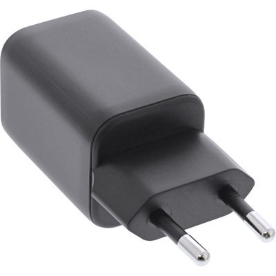 InLine® Power Delivery + Quick Charge USB Netzteil, 33W, USB-A + USB-C, schwarz (Produktbild 2)