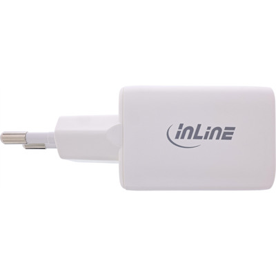 InLine® Power Delivery + Quick Charge USB Netzteil, 33W, USB-A + USB-C, weiß (Produktbild 3)