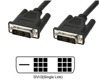 DVI-D Single-Link Anschlusskabel -- Stecker/Stecker, schwarz, 5 m, ICOC-DVI-8050 (Produktbild 1)